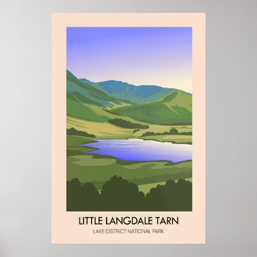 Lac de Little Langdale District des Lacs Affiche d (Devant)