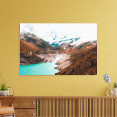 Lac de Moiry in Zwitserland Canvas Print (Insitu (Woonkamer))
