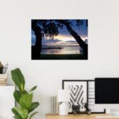 Lac Dora Floride Coucher de soleil la nuit poster  (Bureau à domicile)