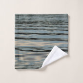 Lac Eau Bleu Beige Grandes Vagues (Gant de toilette)