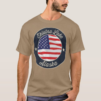 Lac Eklutna - Chemise en T-shirt souvenir Patrioti