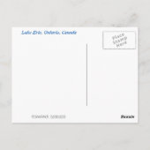 Lac Erie, Ontario, Canada, jjhelene Carte postale (Dos)