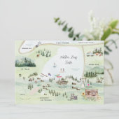 Lac Fallen Leaf | Itinéraire de la carte Mariage (Debout devant)