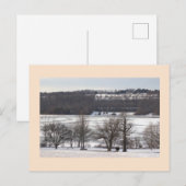 Lac gelé avec carte postale Paysage (Devant / Derrière)
