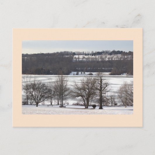 Lac gelé avec carte postale Paysage (Devant)