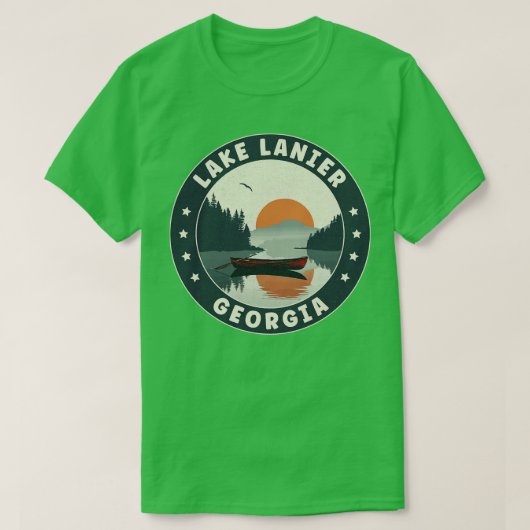 Lac Lanier Georgia Sunset TShirt (Design devant)