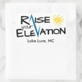 Lac Lure - Levez Votre Sticker Rectangle D'Élévati (Sac)