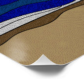 Lac Michigan - Poster brillant 20"x20" (Coin)