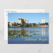 Lac Mirror - Lakeland, Floride carte postale (Devant / Derrière)