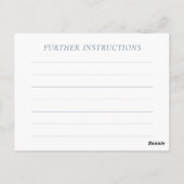 Lac Misty | Belle Carte à Recette Florale Douce (Dos)