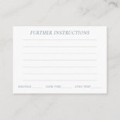 Lac Misty | Belle Carte de Recette Douce Douce (Dos)