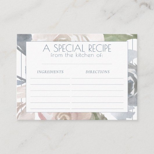 Lac Misty | Belle Carte de Recette Douce Douce (Devant)