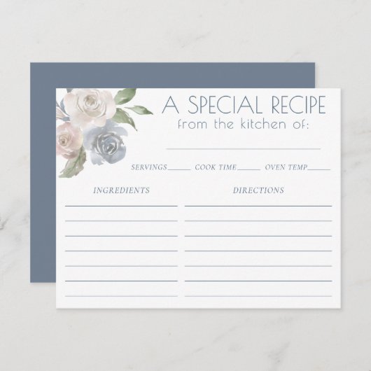 Lac Misty | Belle Carte de Recette Douce Douce (Devant / Derrière)