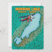 Lac Moraine Alberta Carte du Canada (Dos)