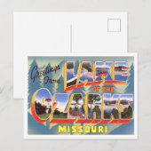 Lac Ozarks, Missouri Vintage Big Letters Carte pos (Devant / Derrière)