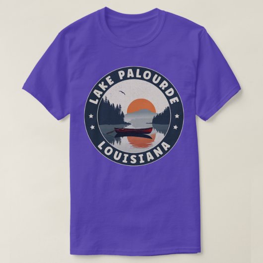 Lac Palourde Louisiana Sunset TShirt (Design devant)