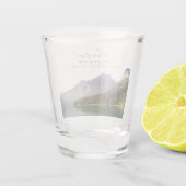 Lac Placid Photo Mariage Favor Cheers Shot Verre (Dos)