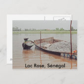 Lac Roos, Sénégal Briefkaart (Voorkant / Achterkant)