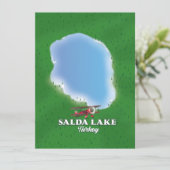 Lac Salda carte Turquie (Debout devant)