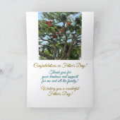 Lac Scenery, beau-père, carte de Fête des pères (Intérieur)