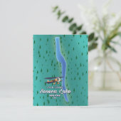 Lac Seneca, carte du lac de NYC (Debout devant)