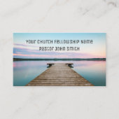 Lac SERENE avec quai Cartes de visite de l'église (Devant)