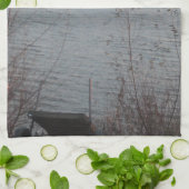 Lac Shore Sunset Serviette de cuisine (Plié)