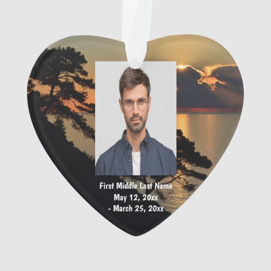 Lac Sky Paysage Nuages Photo personnalisée (dos)