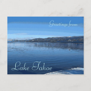 Lac Tahoe Californie Eaux pittoresques bord carte 