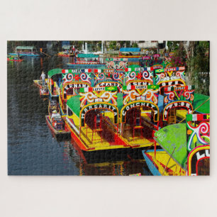 Lac Xochimilco Mexique. Jigsaw Puzzle