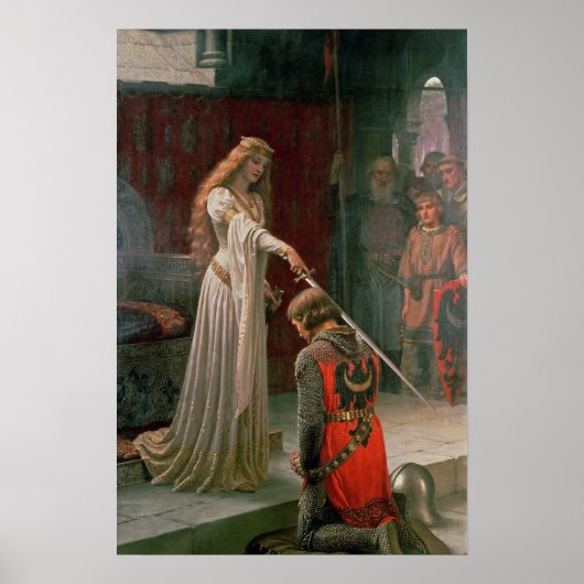 L'Accolade d'Edmund Blair Leighton - affiche (Devant)