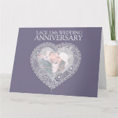 Lace 13th bruiloft te groot kaart (Voorkant)