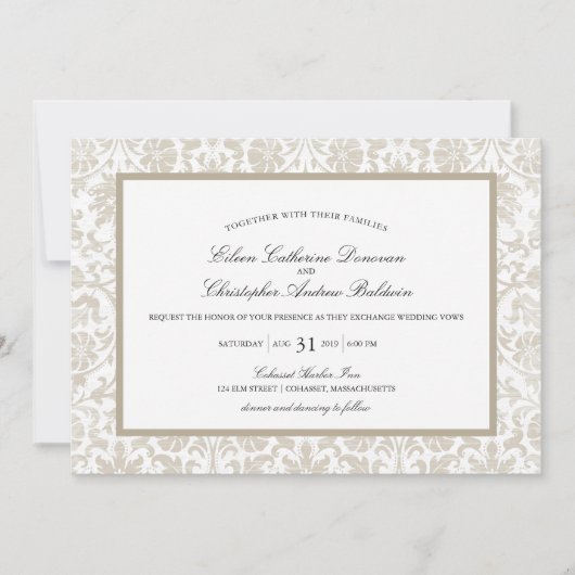  Lace Affair | Weddenschap Kaart (Voorkant)