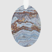 Lace Agate Rock Pattern Ornament (achterkant)