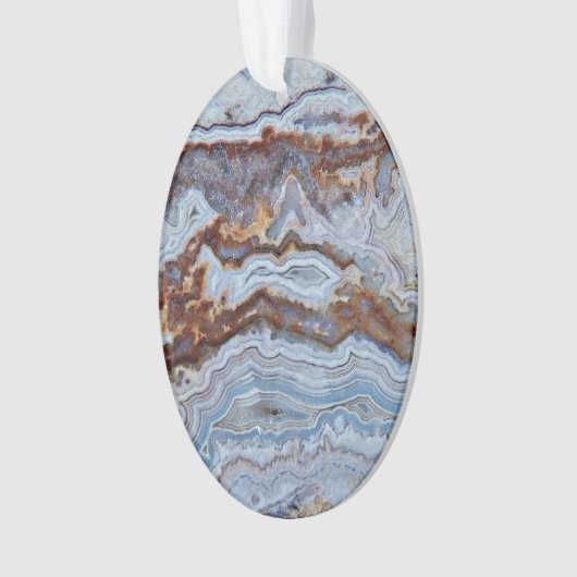 Lace Agate Rock Pattern Ornament (voorkant)