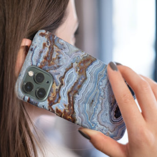 Lace Agate Stone Pattern iPhone 16 Hoesje