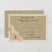 Lace and Coral Bow Country Response Kaart (Voorkant / Achterkant)