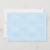 Lace Blue Stork Baby Shower Kaart (Achterkant)