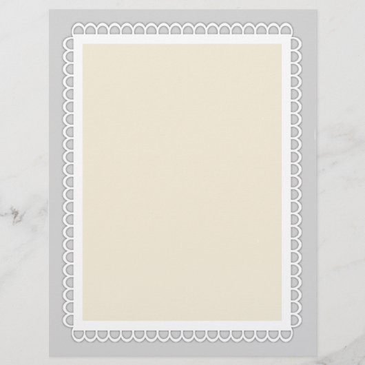 Lace Border Stationery (8.5x11) (Voorkant)