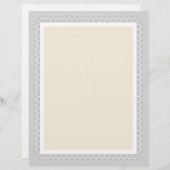 Lace Border Stationery (8.5x11) (Voorkant / Achterkant)