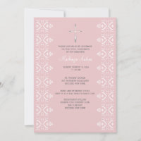 Lace Borders Religieuze Uitnodiging