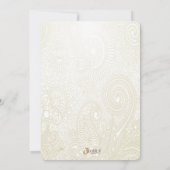  Lace Bridal Shower-uitnodigingen Kaart (Achterkant)