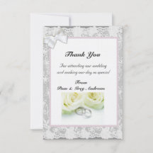 Lace bruiloft dank u