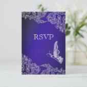 LACE & BUTTERFLIES BLUE OMBRÉ RSVP (Staand voorkant)