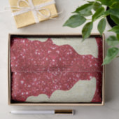 Lace Butterfly on Red Glitter Tissue Paper Tissuepapier (Geschenk)