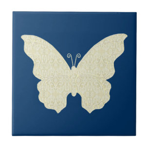 Lace Butterfly Tile Tegeltje