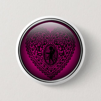 Lace Button Heart