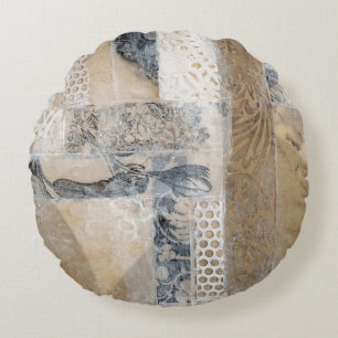 Lace Collage I Rond Kussen