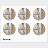 Lace Collage I Ronde Sticker (Vel)