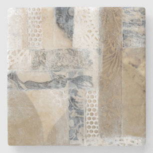 Lace Collage I Stenen Onderzetter